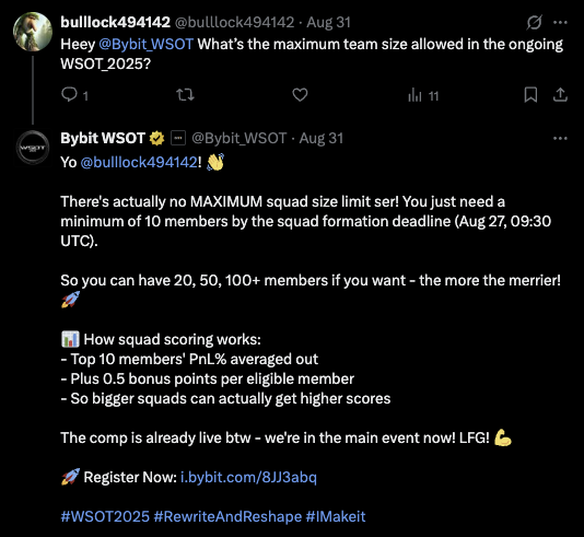 Bot feedback